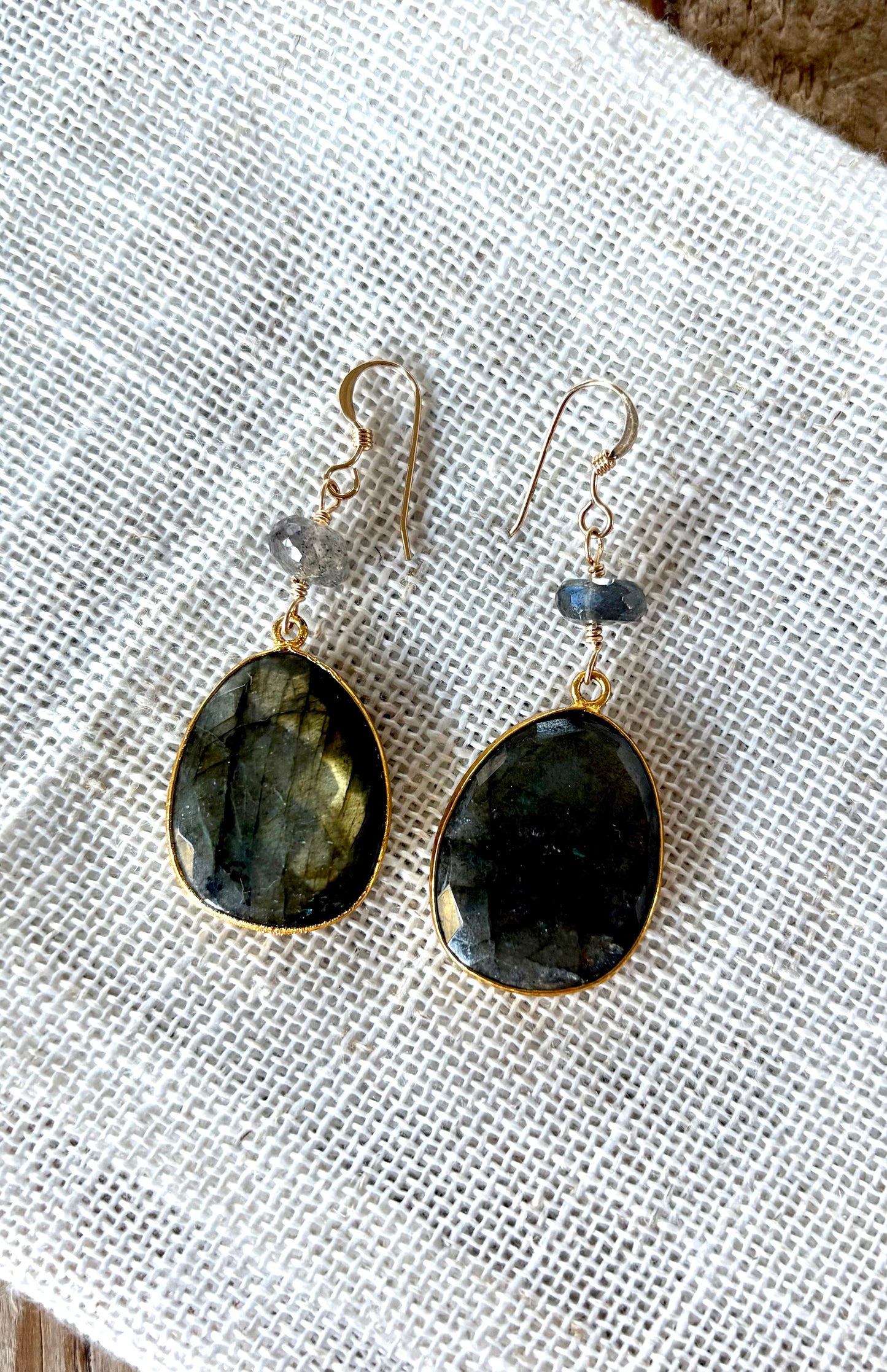 Labradorite Drop Earrings image 0