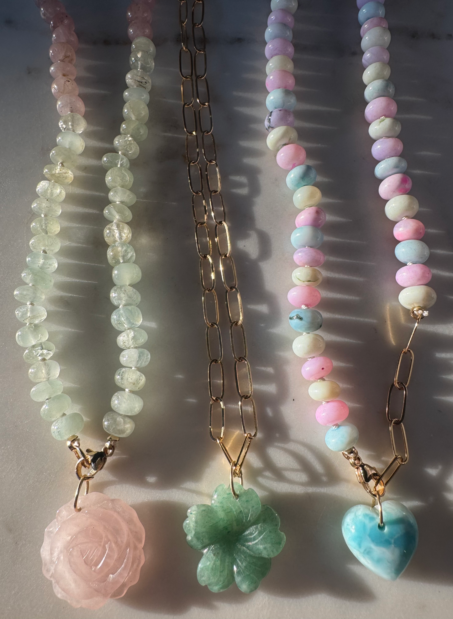 Morganite Gemstone Necklace image 2
