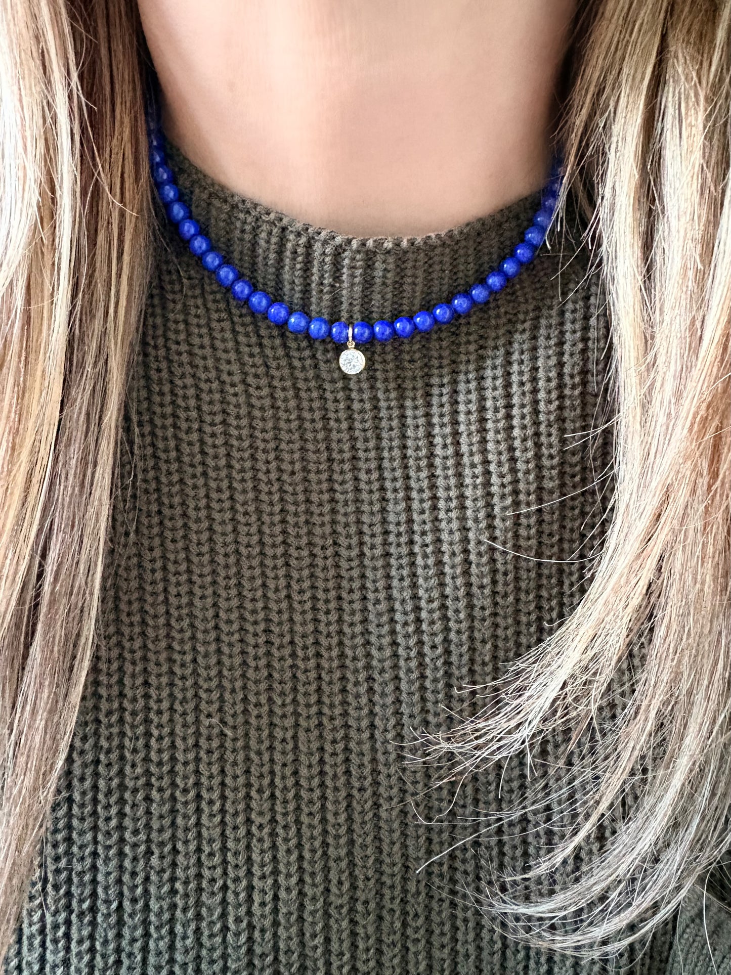 Gabrielle Lapis Necklace
