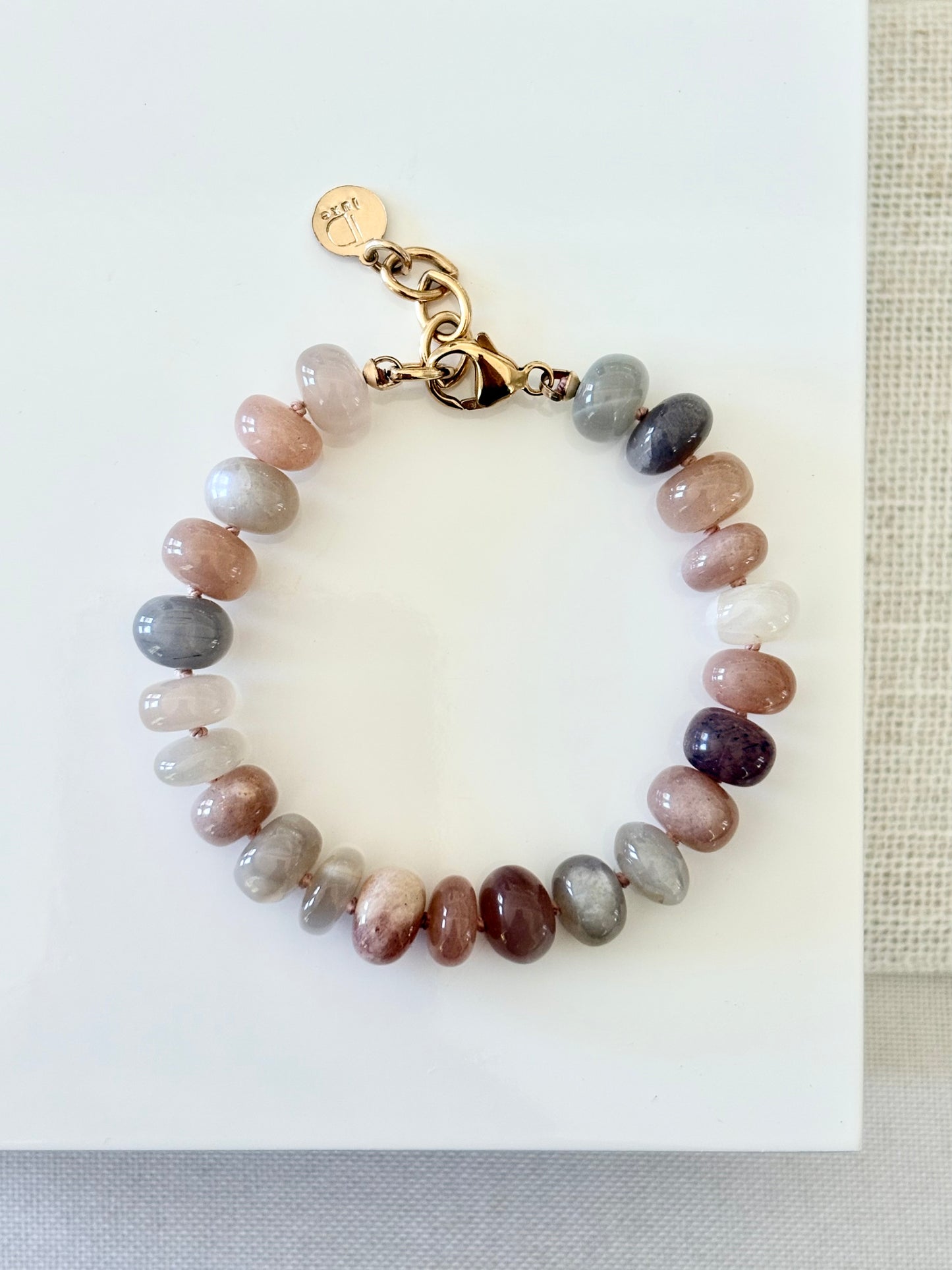 Moonstone Knotted Bracelet