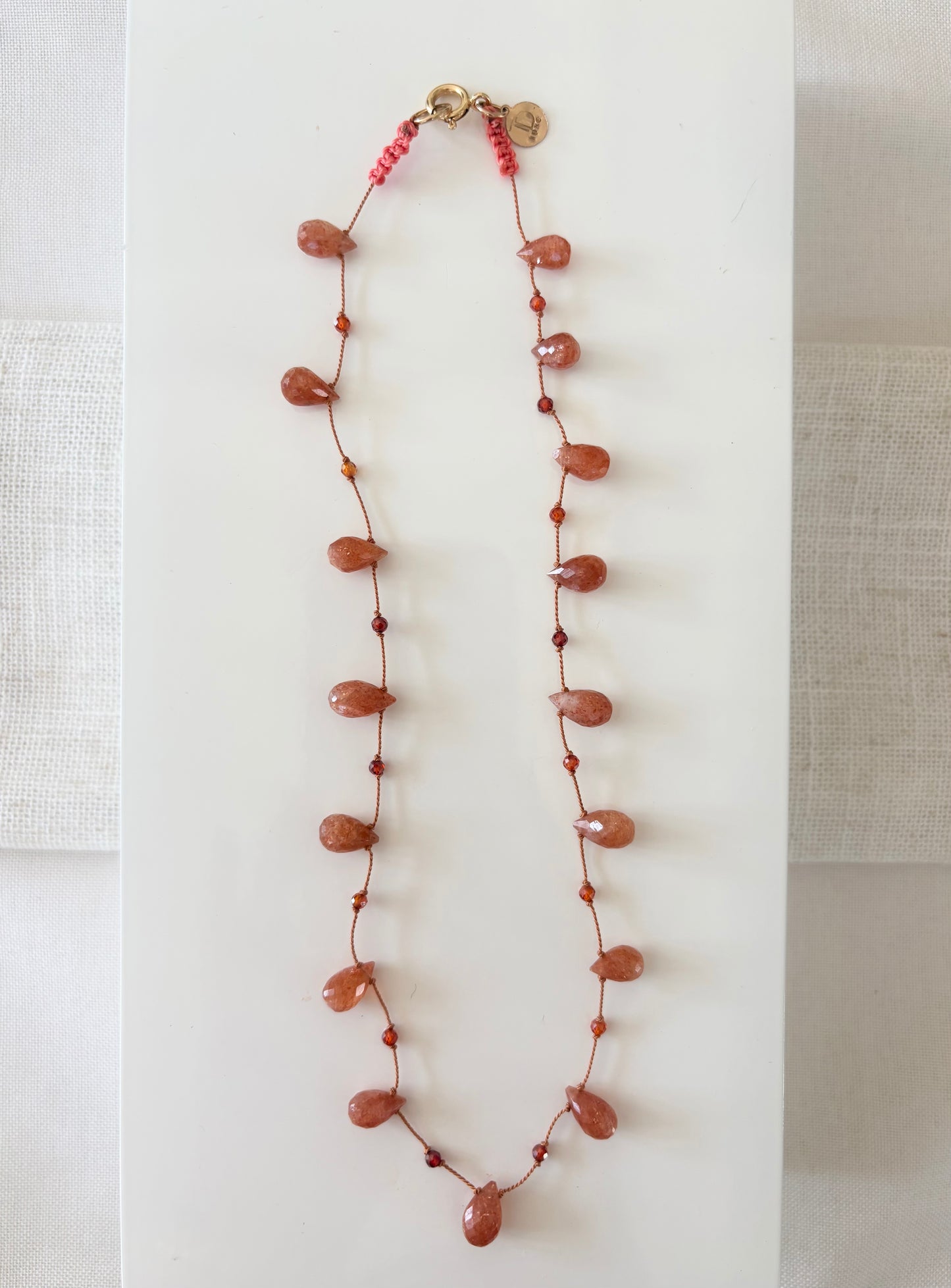 Sunstone Minimalist Necklace