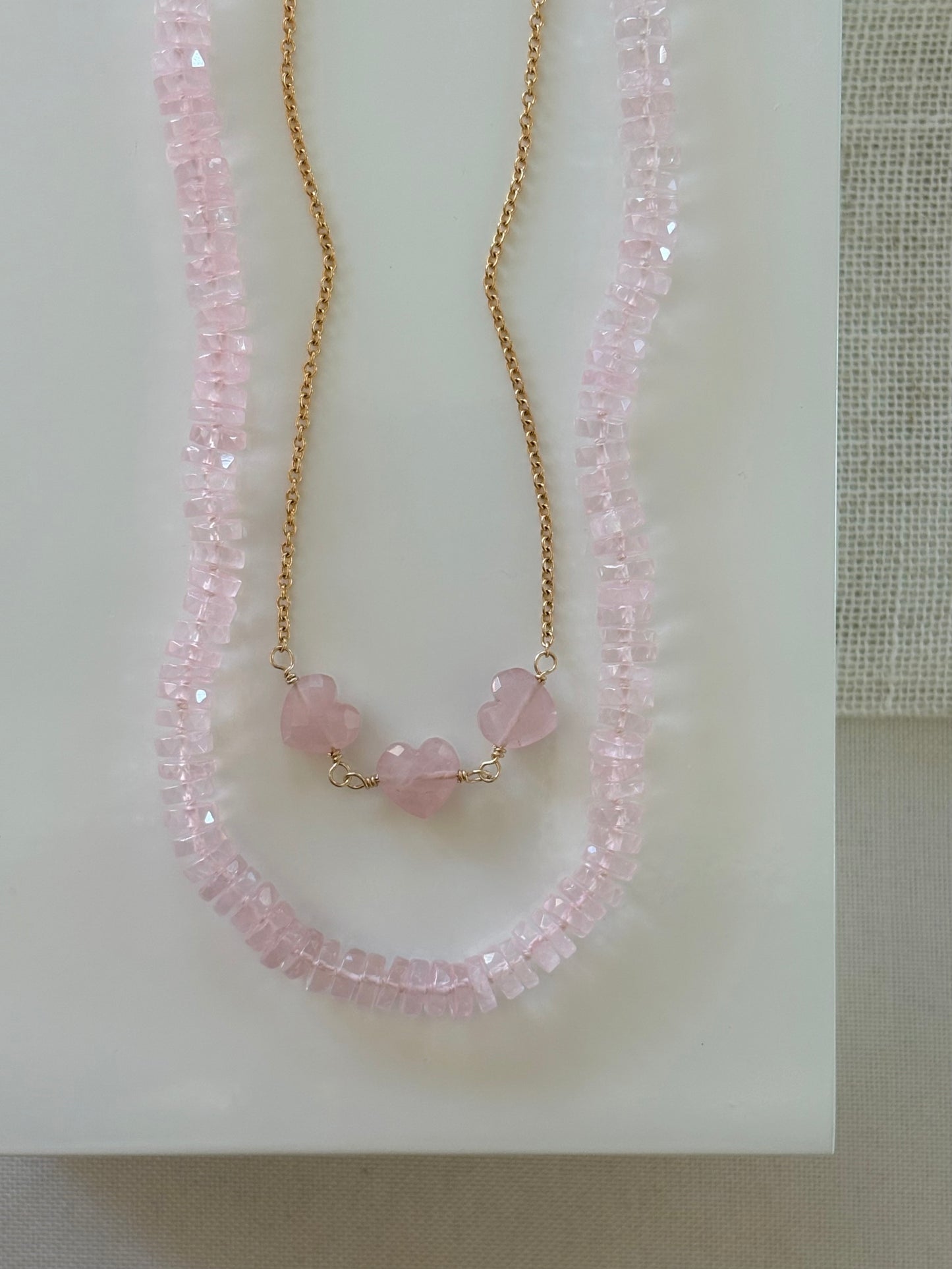 Bastille Rose Quartz Necklace