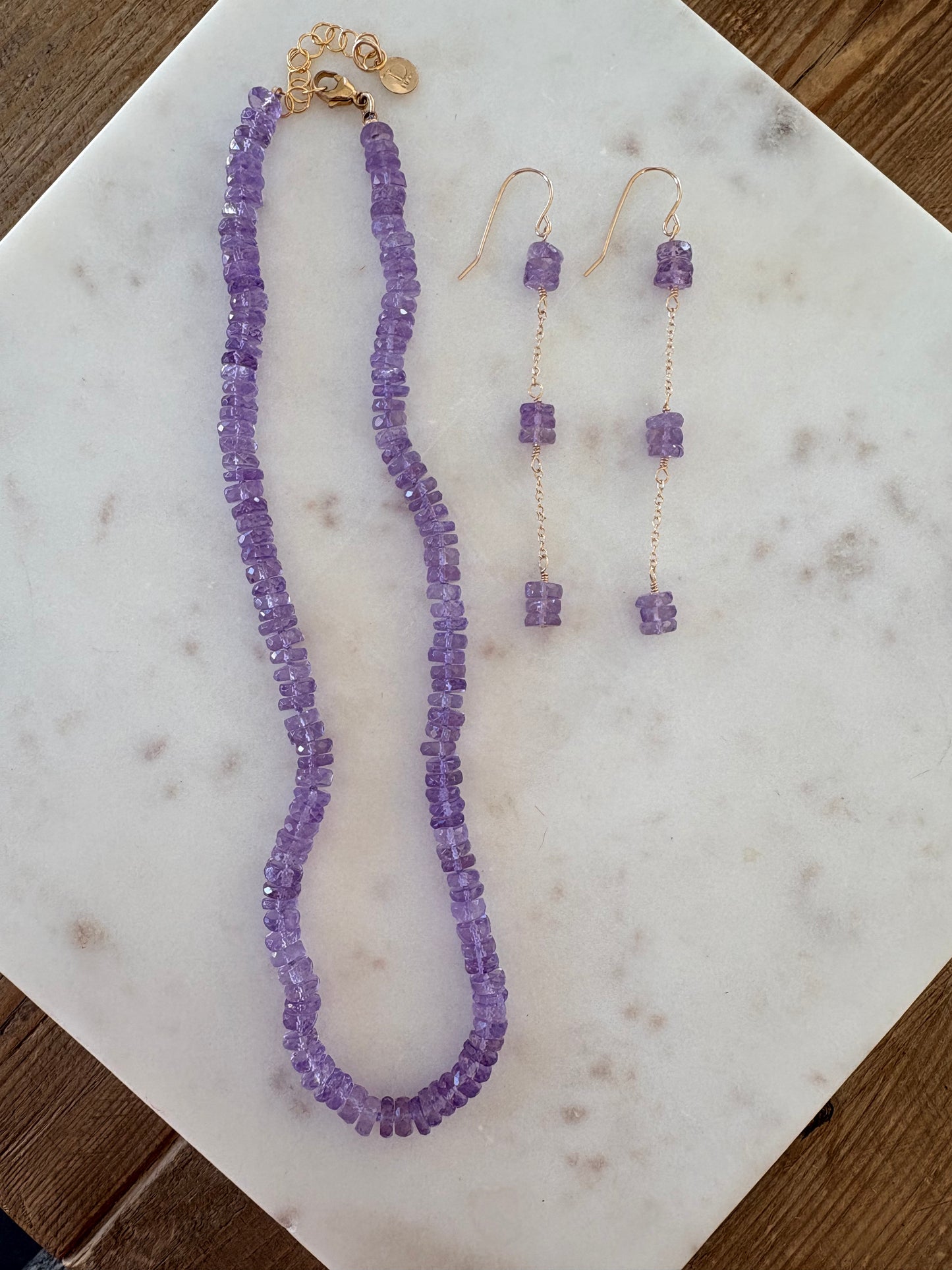 Celeste Amethyst Duster Earrings image 1