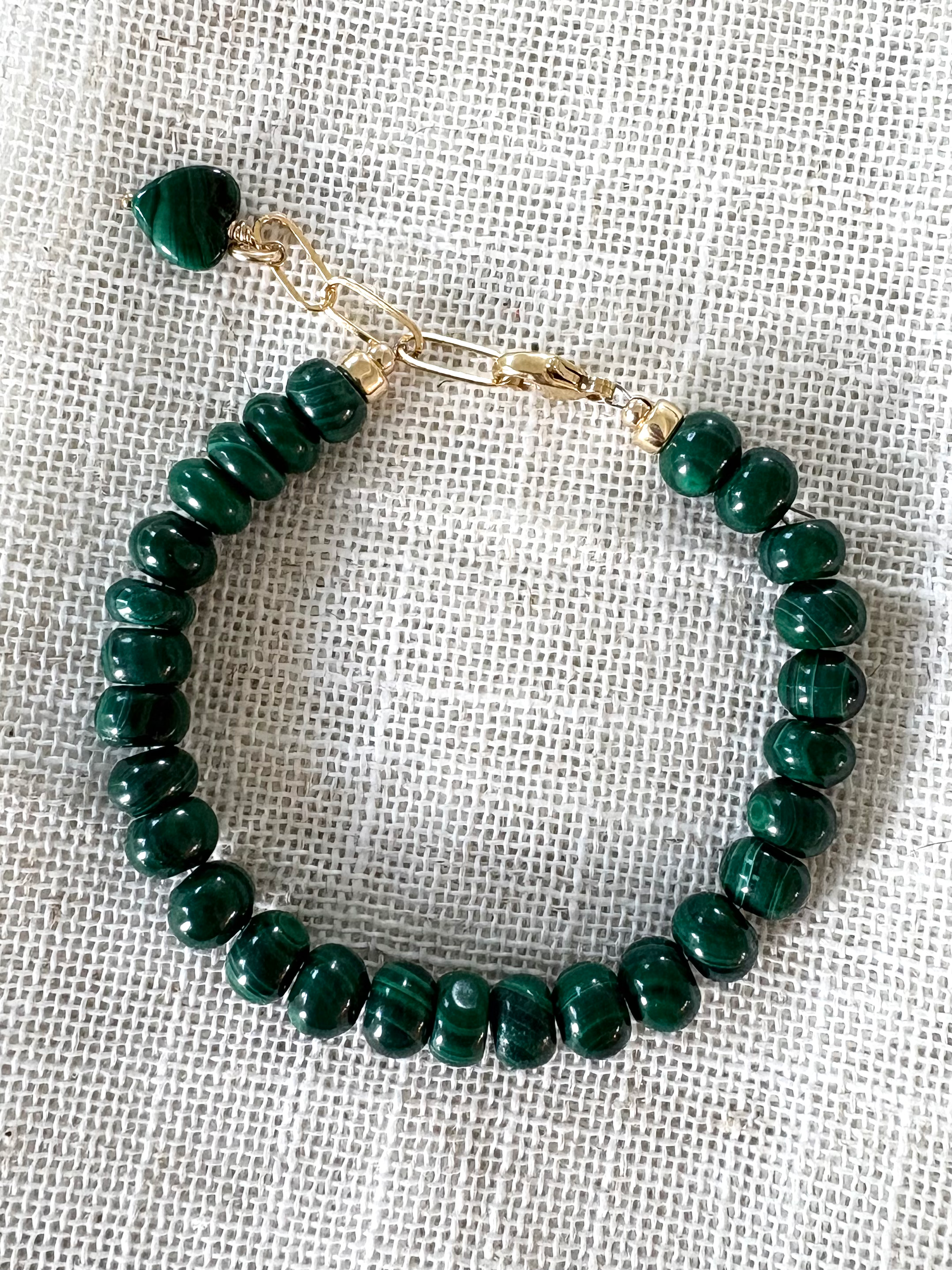 Malachite Gemstone Bracelet image 0