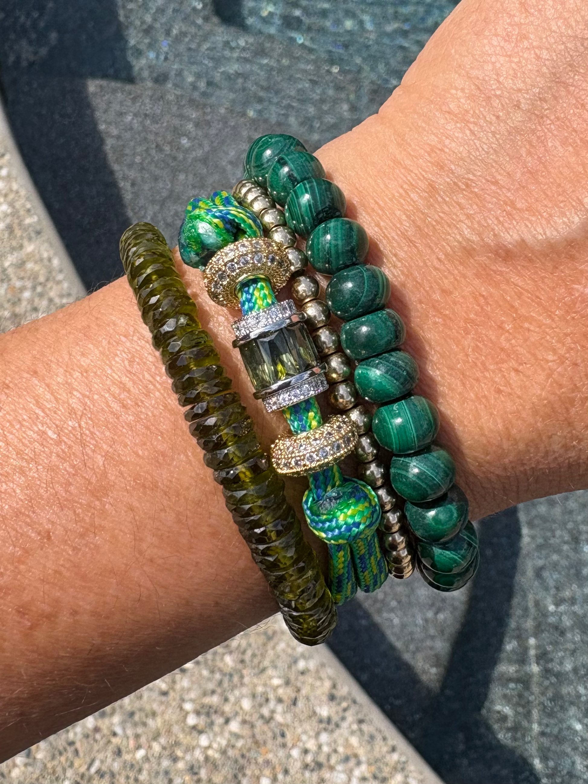 Malachite Gemstone Bracelet image 1