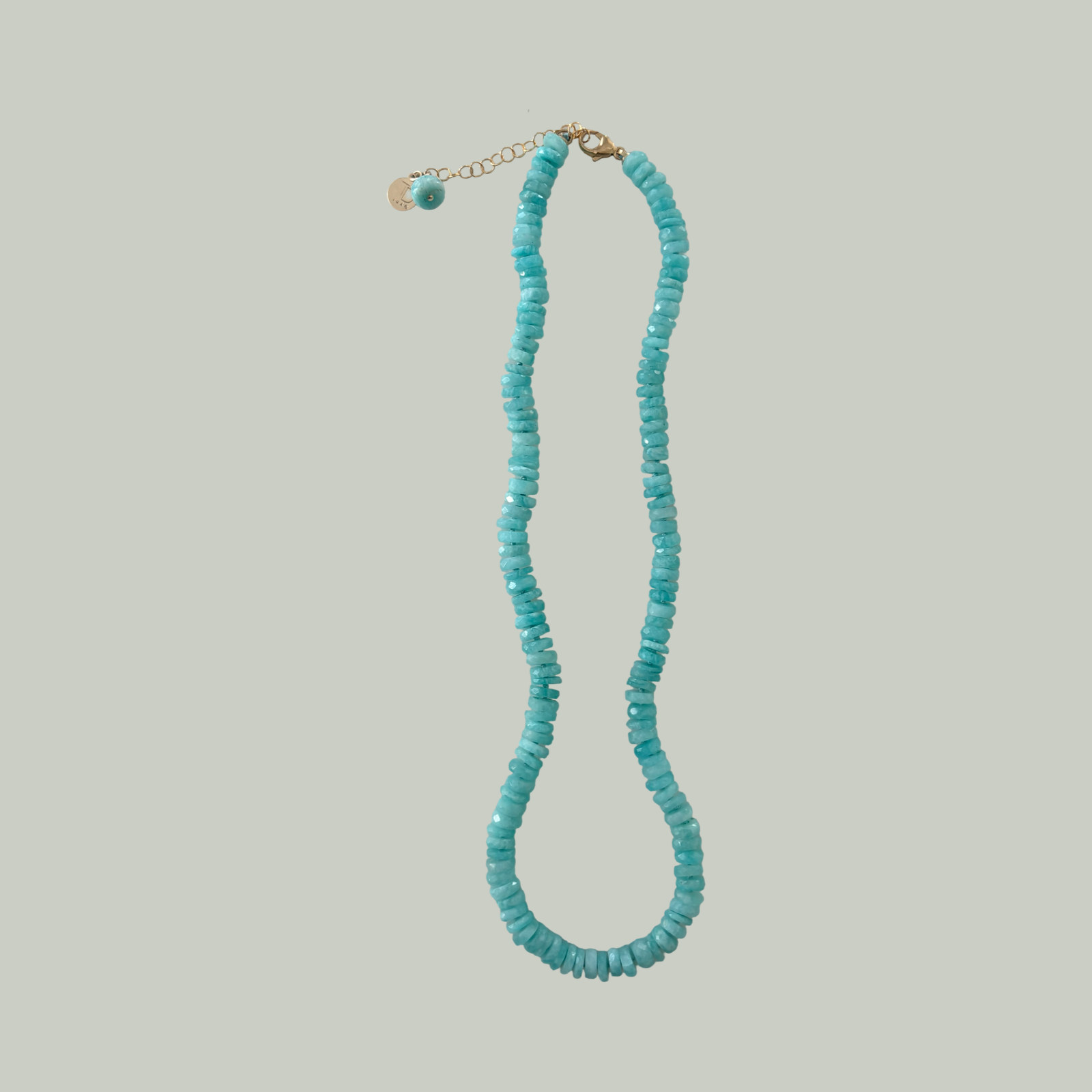 Amazonite knotted Necklace  image 0
