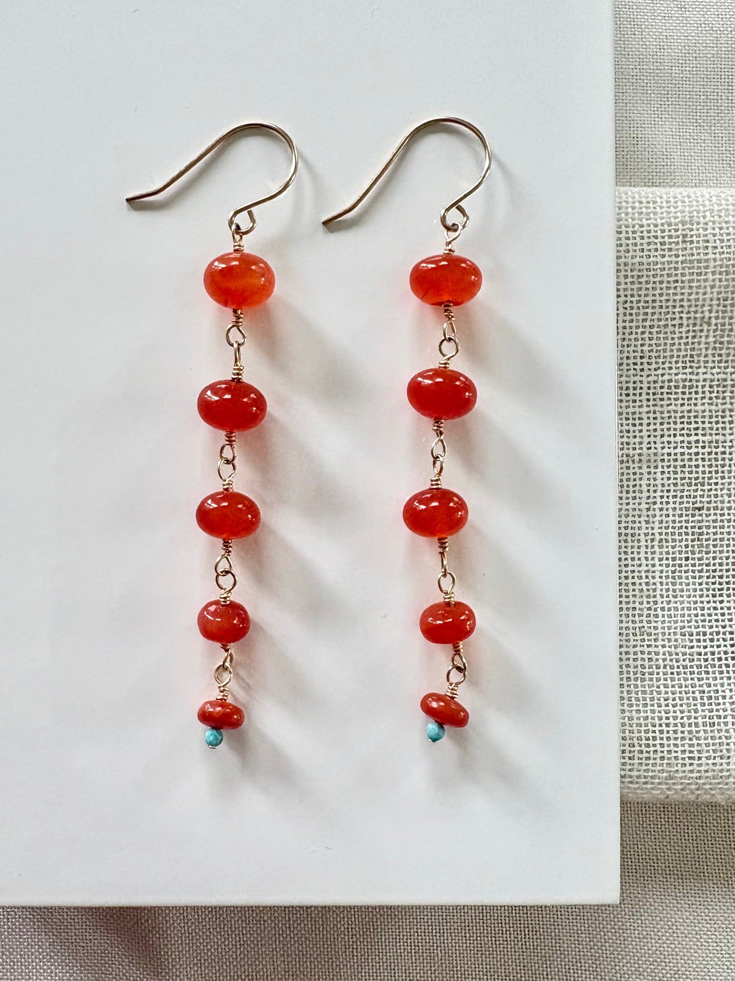 Monaco Carnelian Earrings