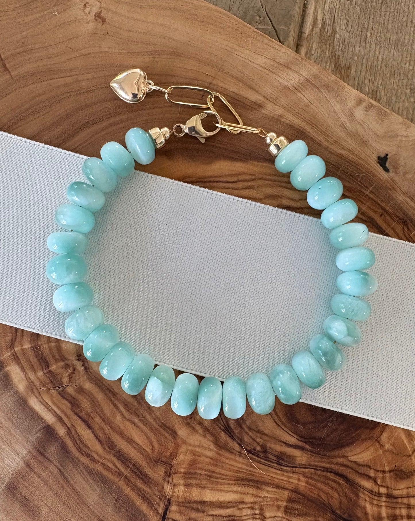 Chatoyant Green Moonstone Bracelet  image 0