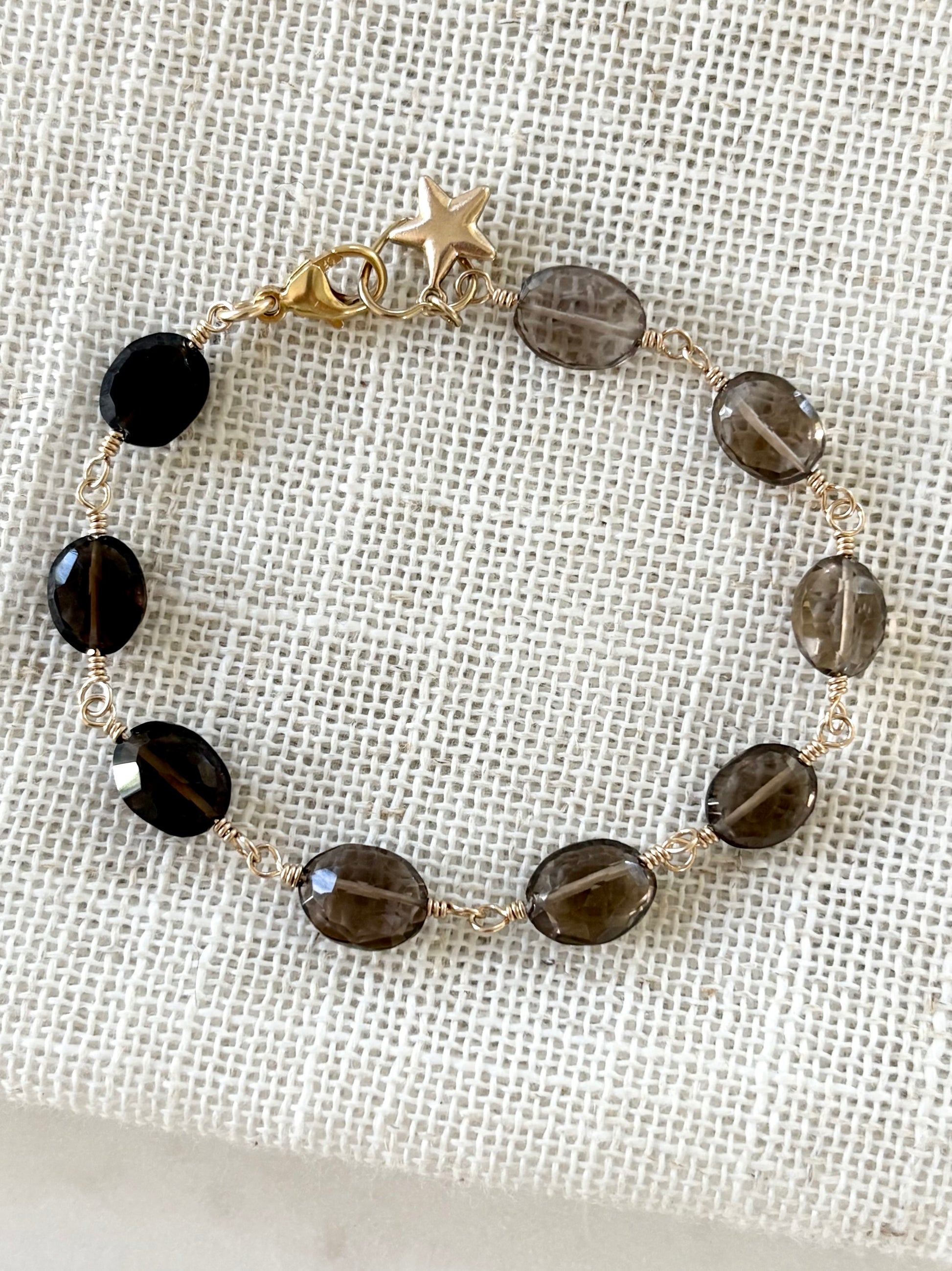 Celeste Smoky Quartz Gemstone Bracelet image 0