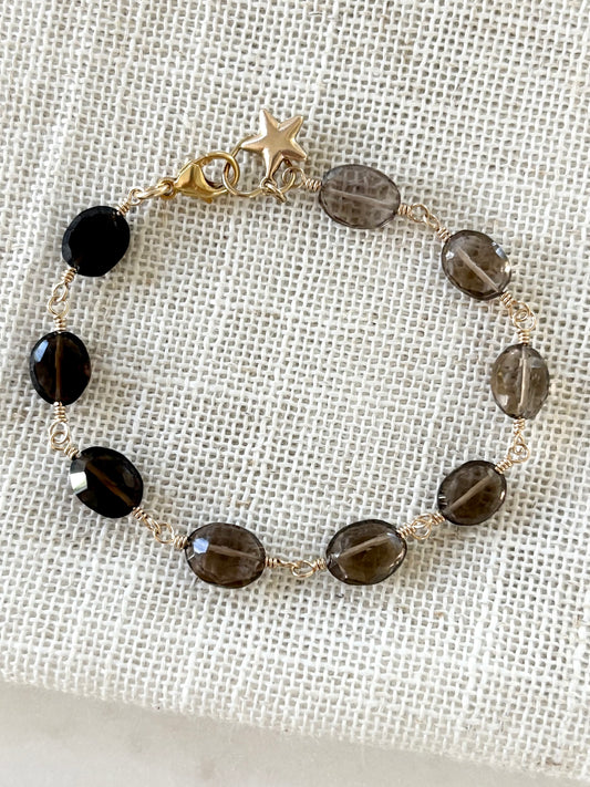 Celeste Smoky Quartz Gemstone Bracelet image 0