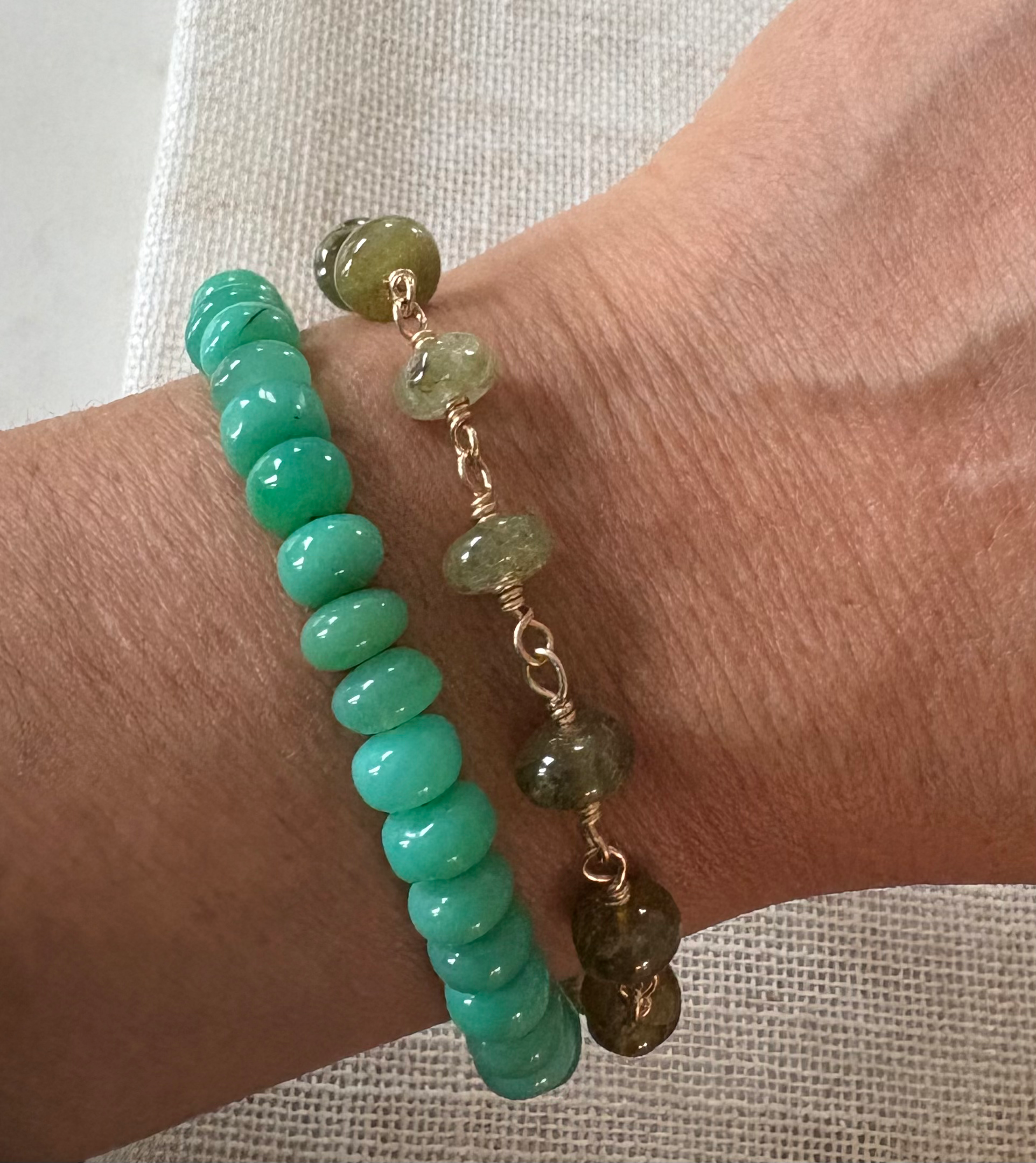 Celeste Grossular Garnet Bracelet image 1