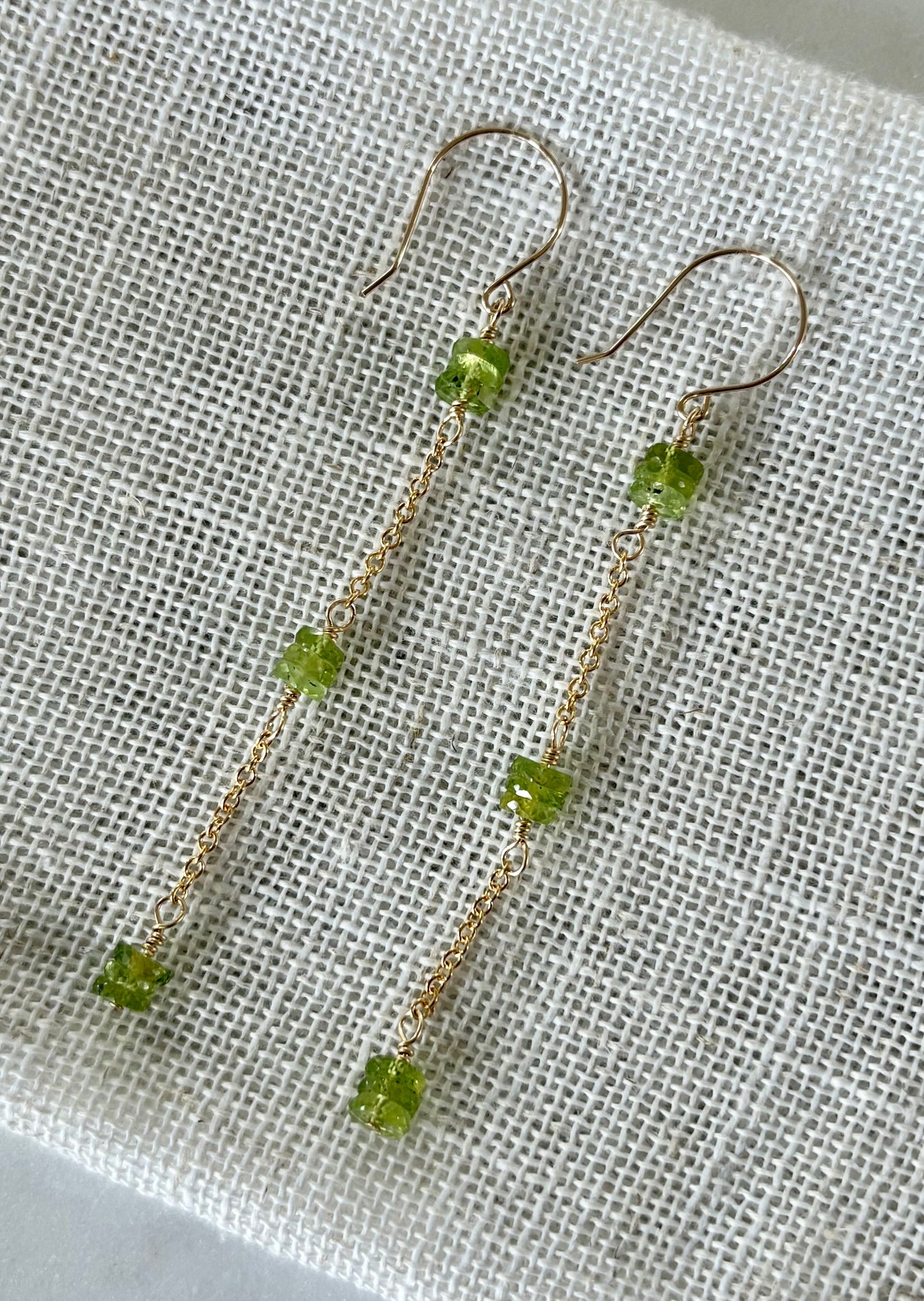 Celeste Peridot Duster Earrings image 0