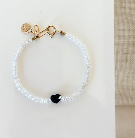 Zircon & Goldstone Bracelet