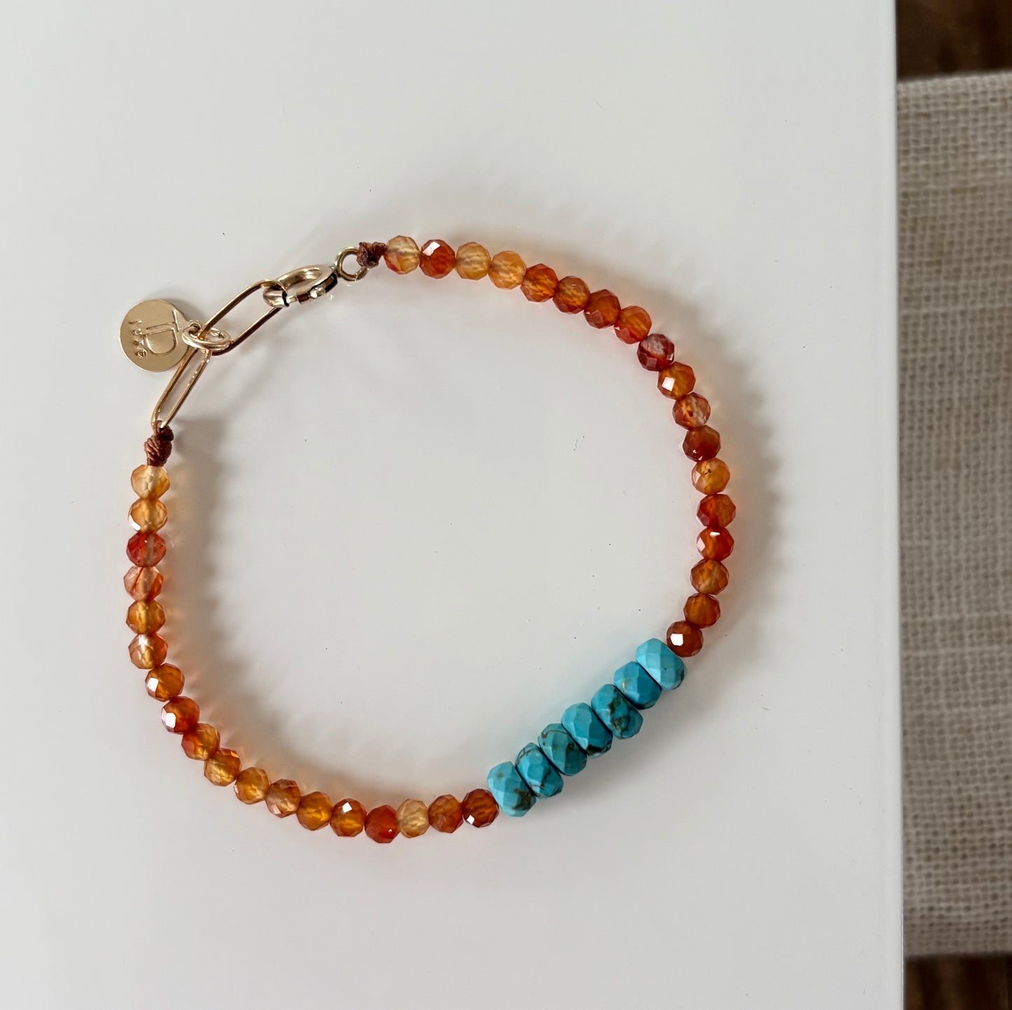 Carnelian & Turquoise Bracelet