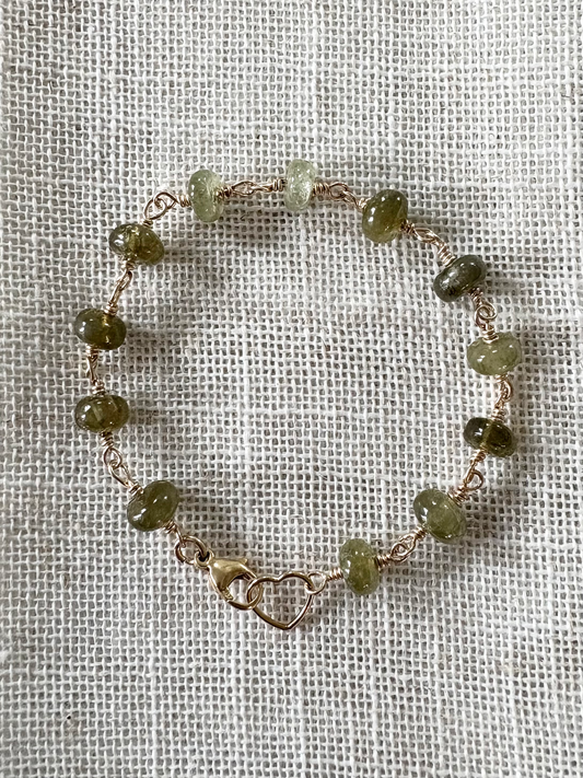 Celeste Grossular Garnet Bracelet image 0