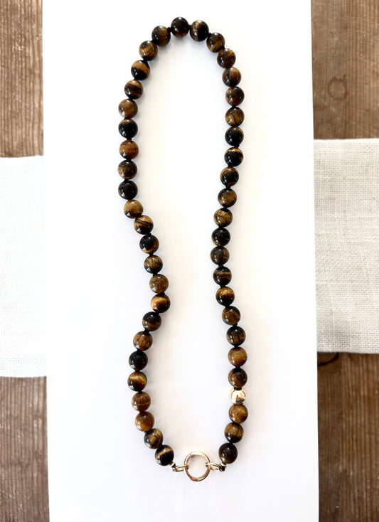 Tigers Eye Beaded Necklace
