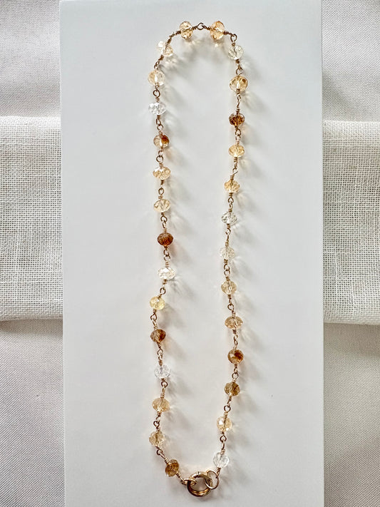 Celeste Citrine Necklace