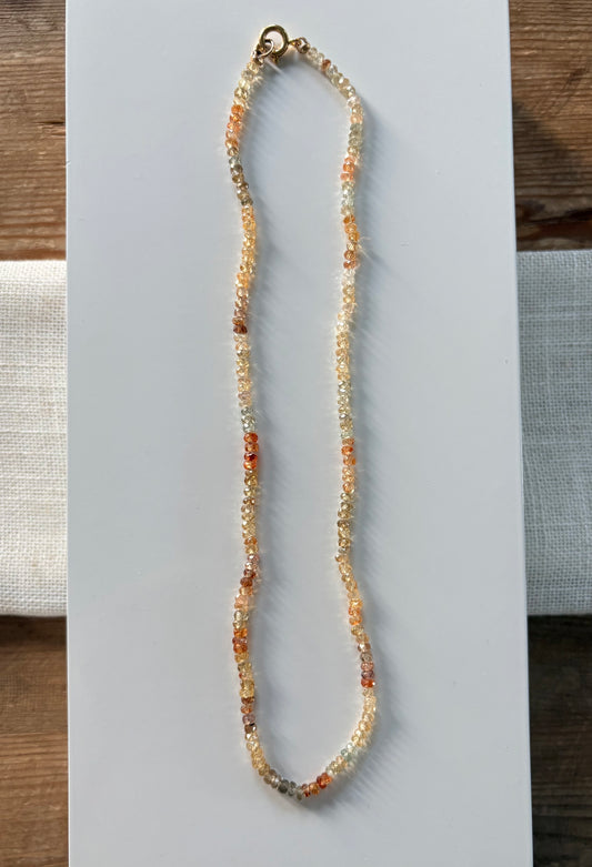 Knotted Zircon Necklace