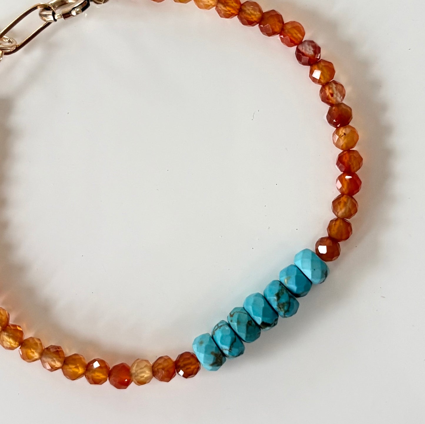 Carnelian & Turquoise Bracelet