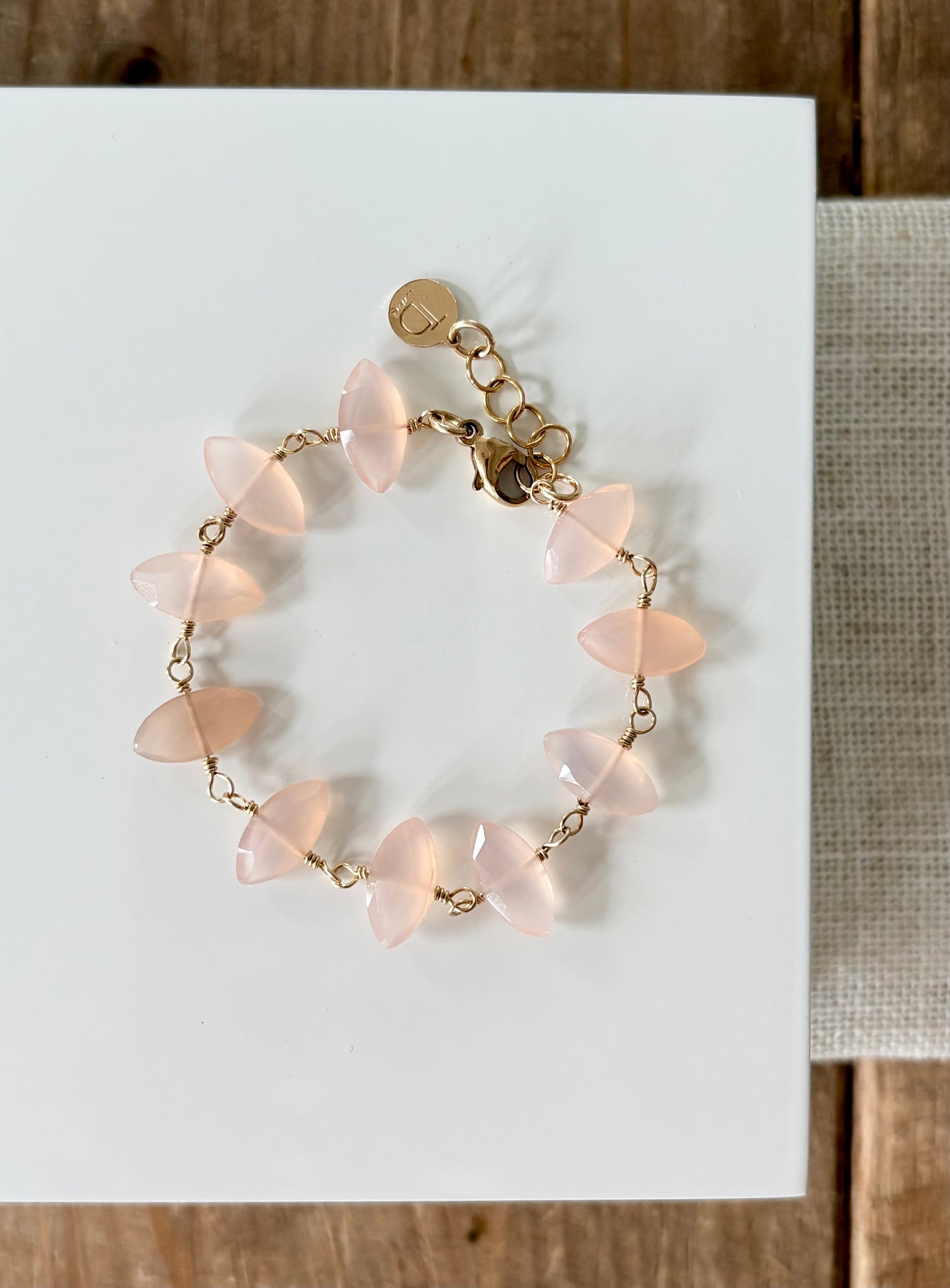Pink Chalcedony Bracelet