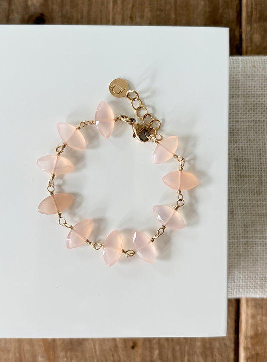 Pink Chalcedony Bracelet