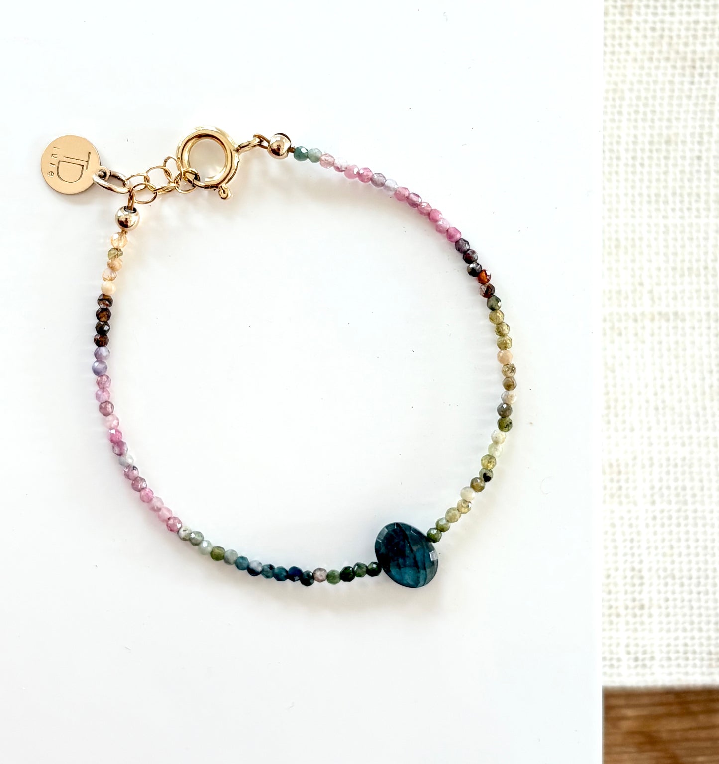 Delicate Tourmaline & Labradorite Bracelet