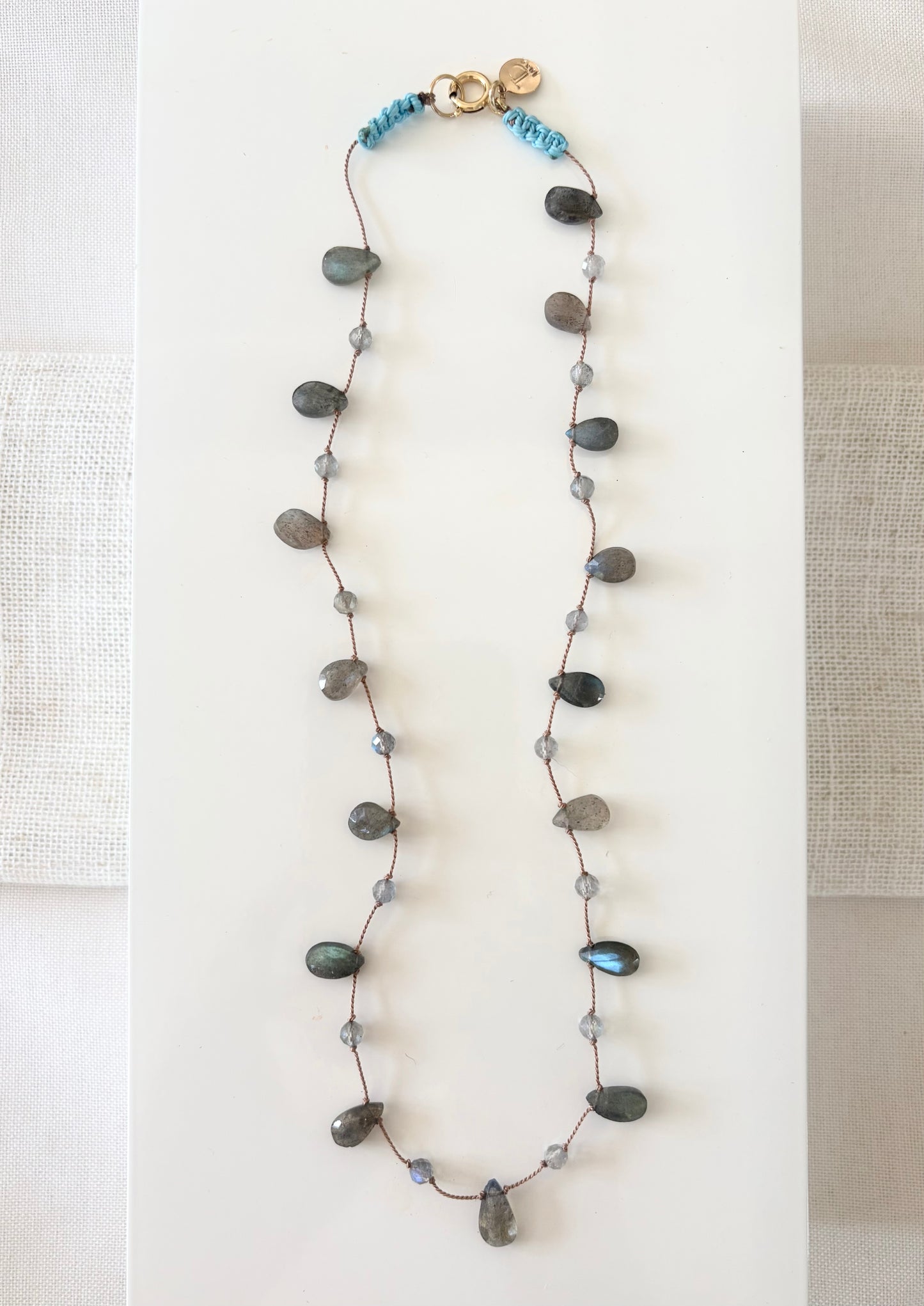 Labradorite Minimalist Necklace
