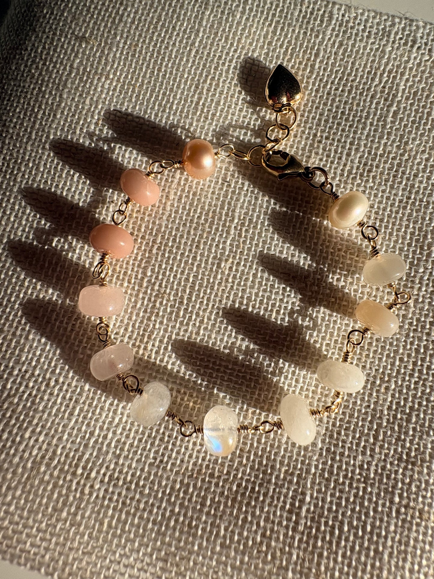 Celeste Blushed Confetti Bracelet