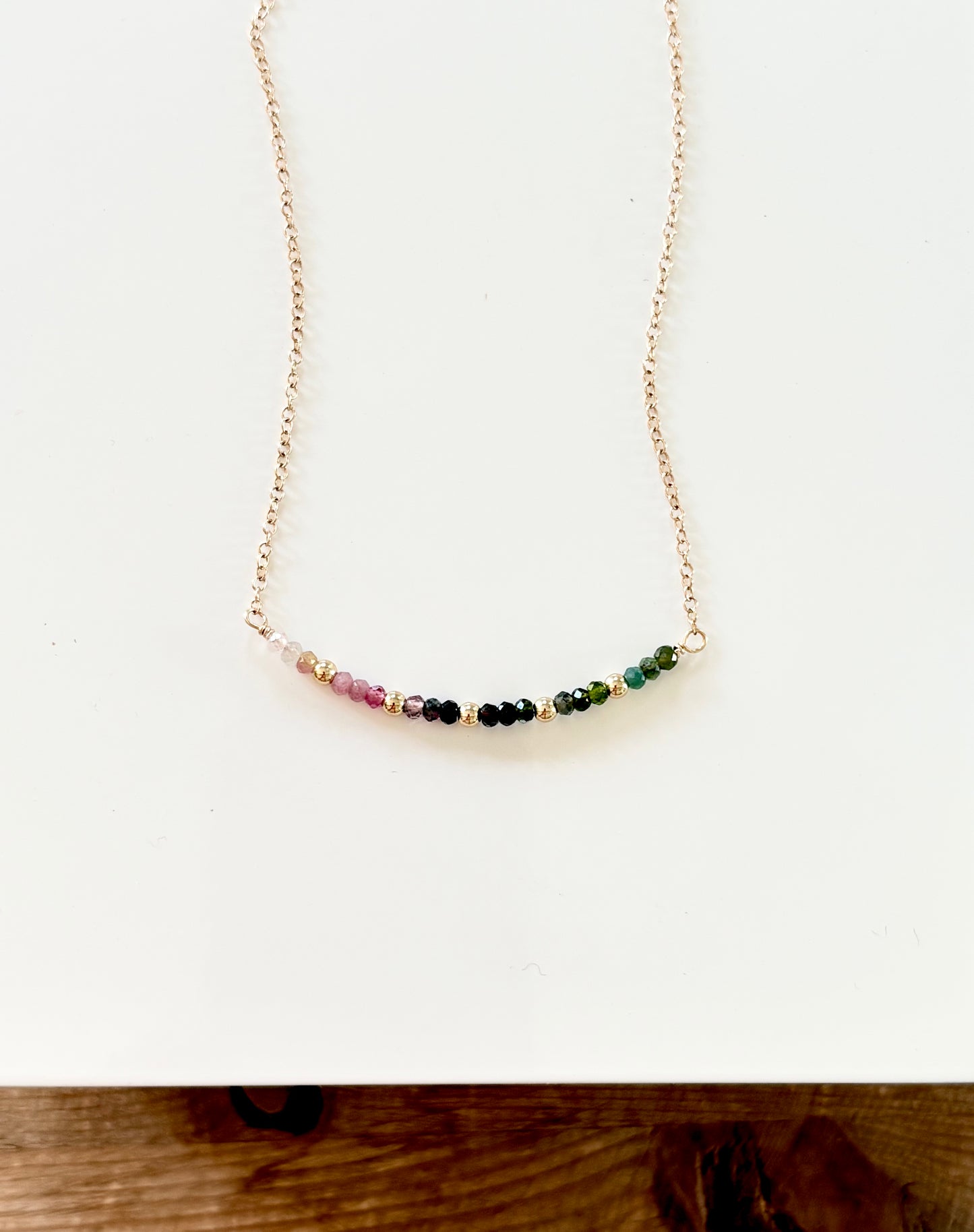 Tourmaline Bar Necklace