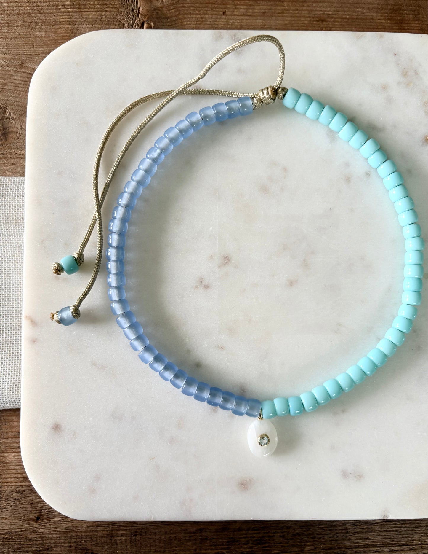 Sea glass Boho Necklace