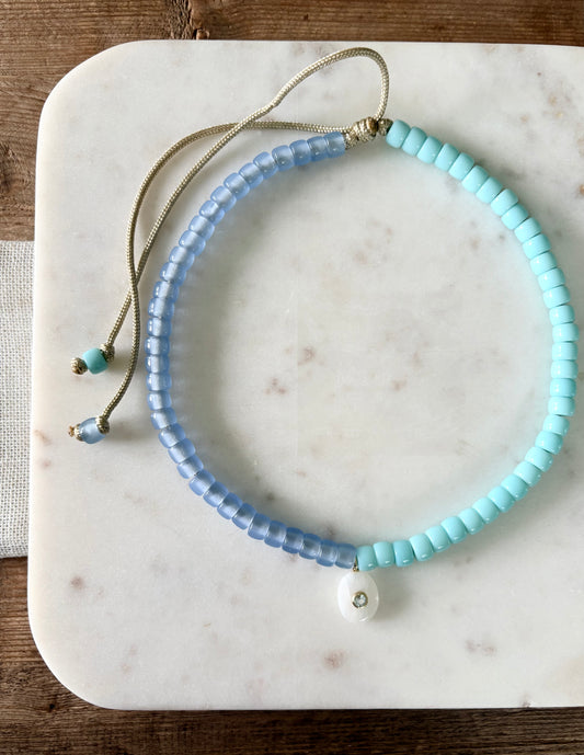 Sea glass Boho Necklace