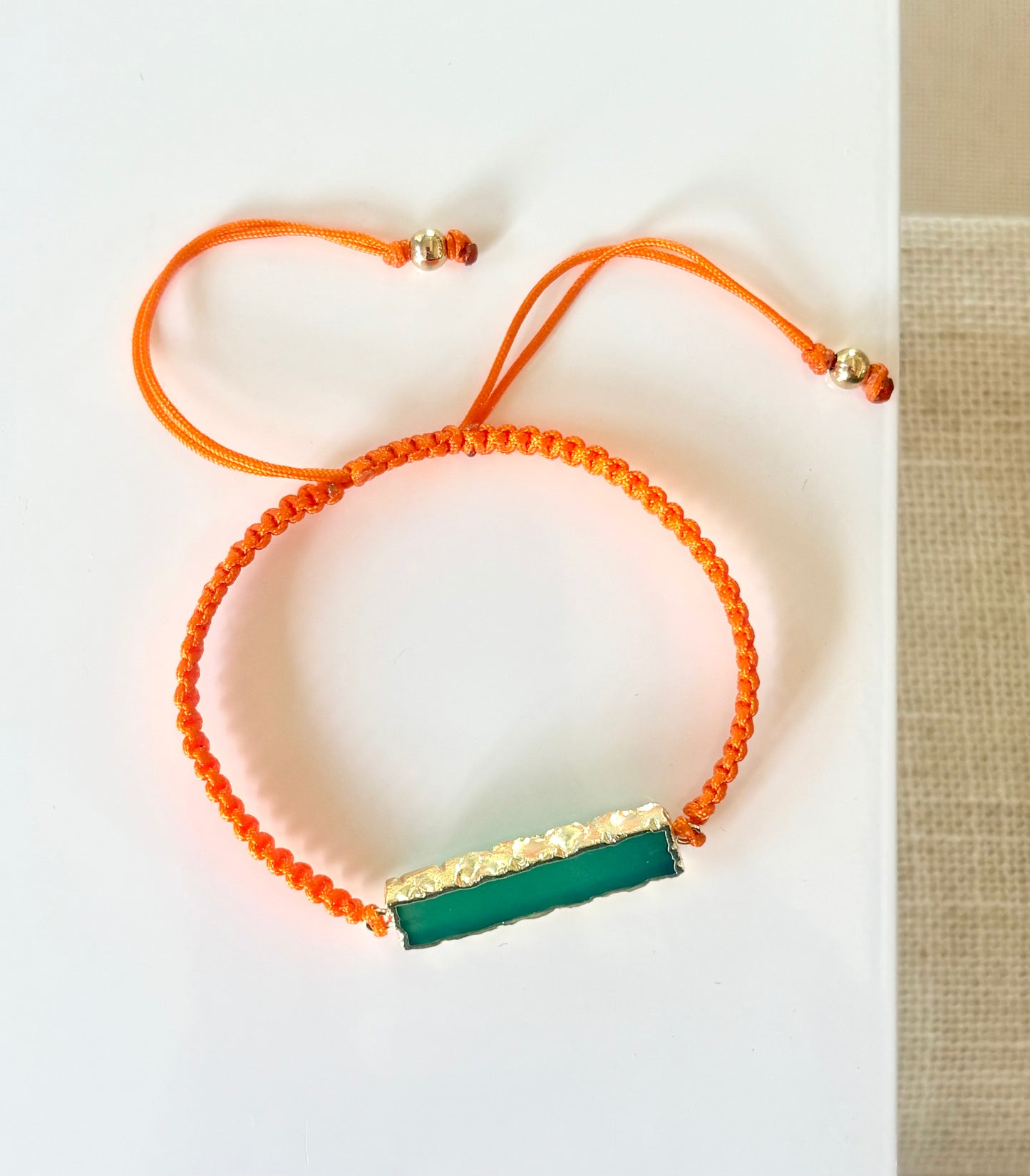 Green Chalcedony Cord Bracelet
