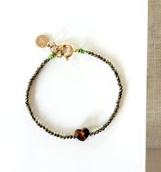 Bastille Pyrite & Tigers Eye Bracelet