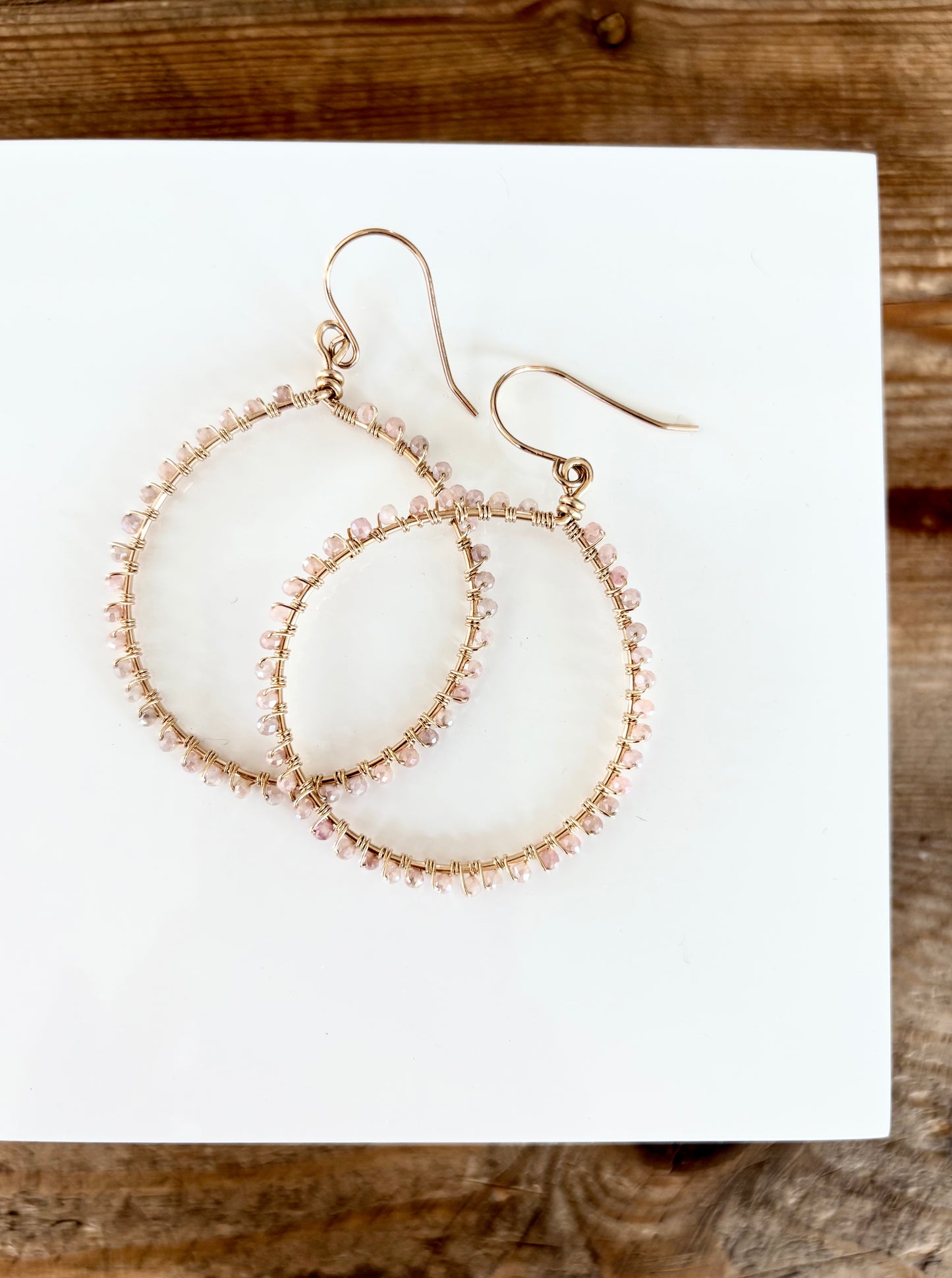 Angelina Moonstone Hoops