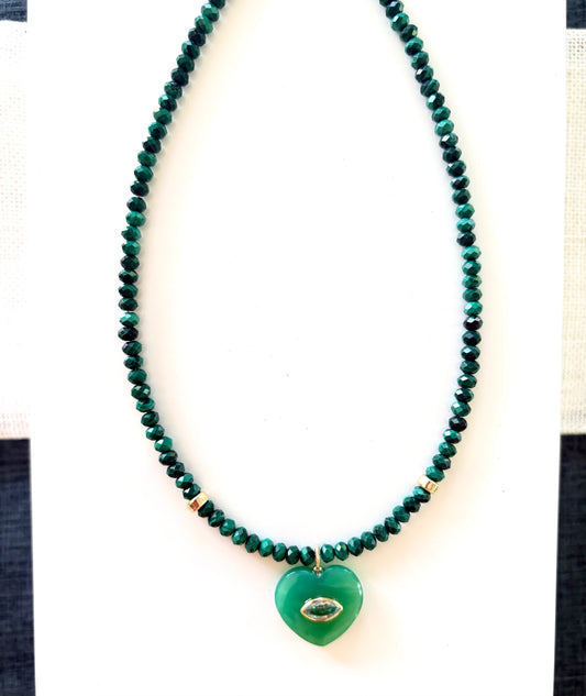 Malachite & Chrysoprase Necklace