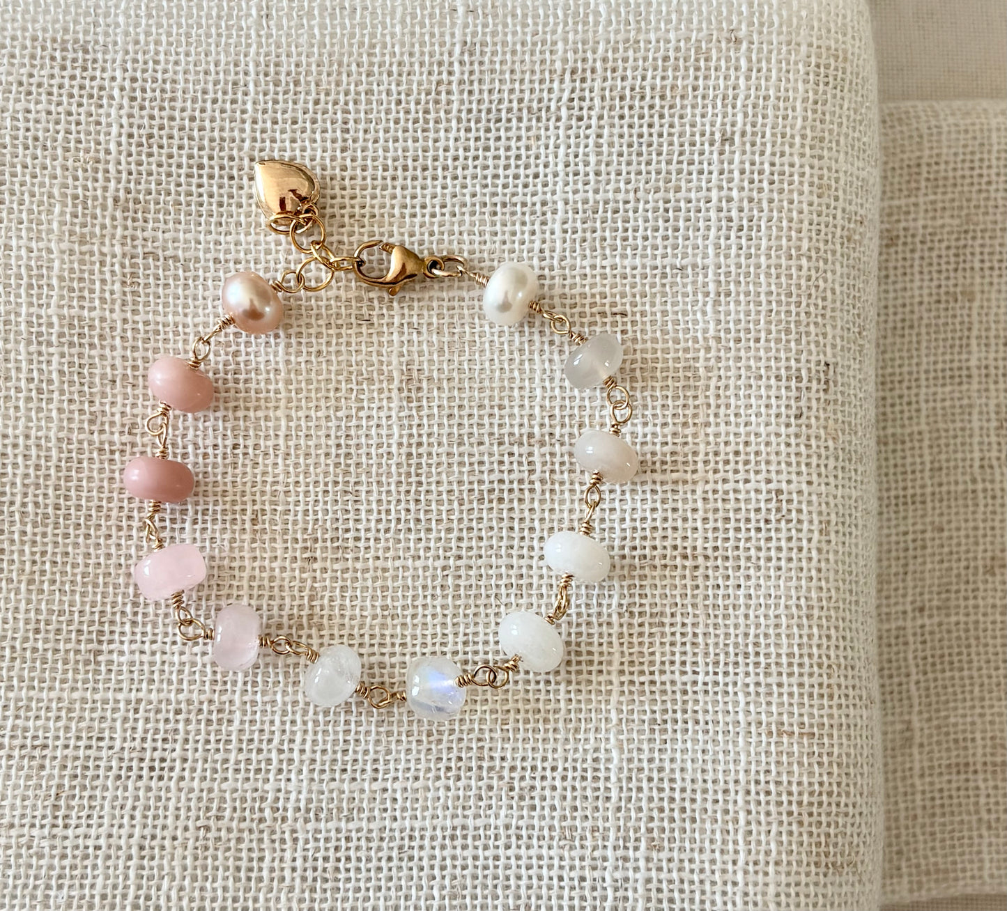 Celeste Blushed Confetti Bracelet