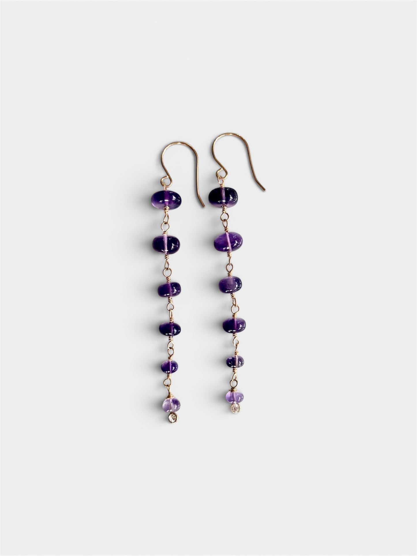 Sangria Amethyst Duster Earrings
