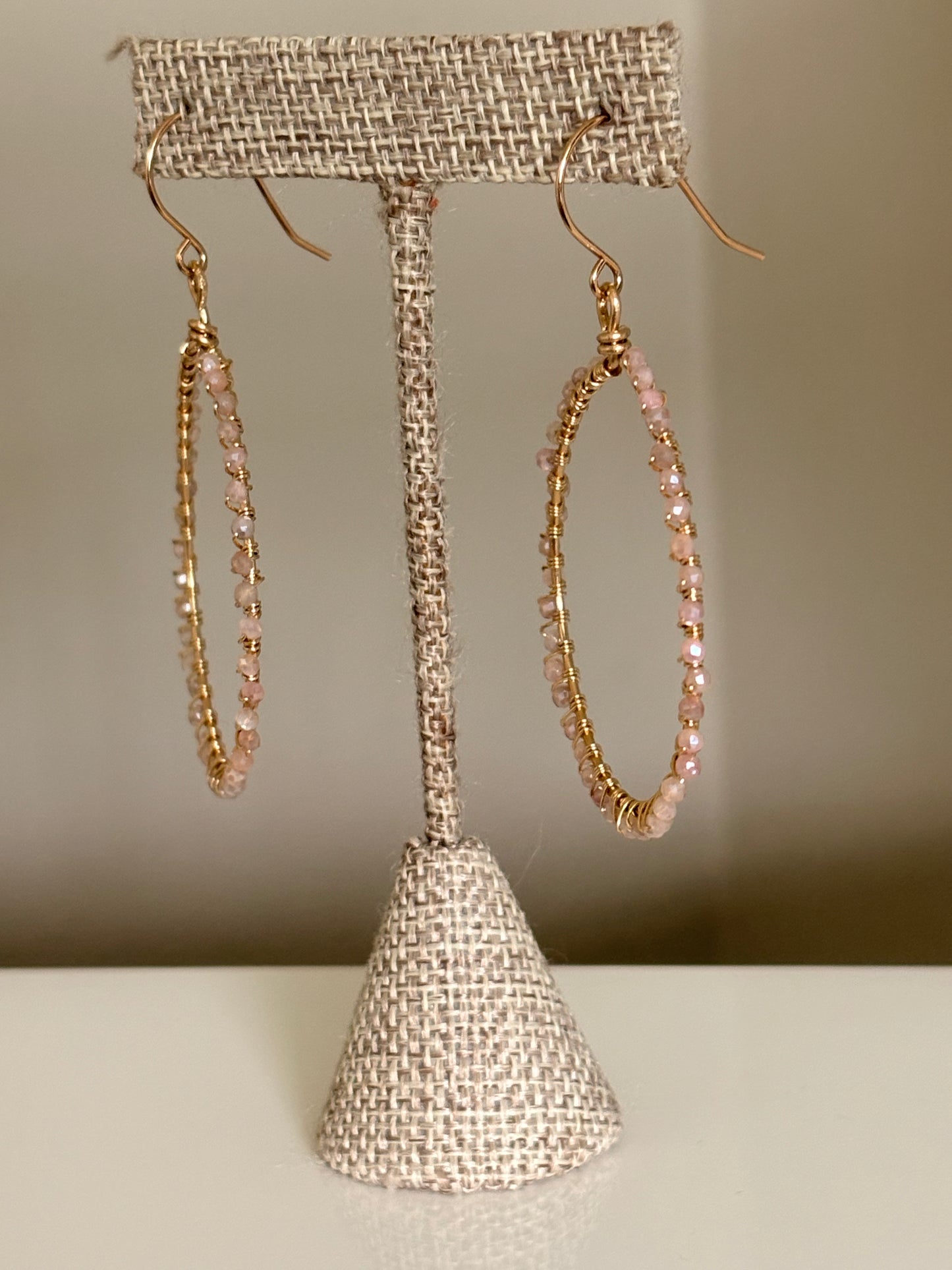 Angelina Moonstone Hoops