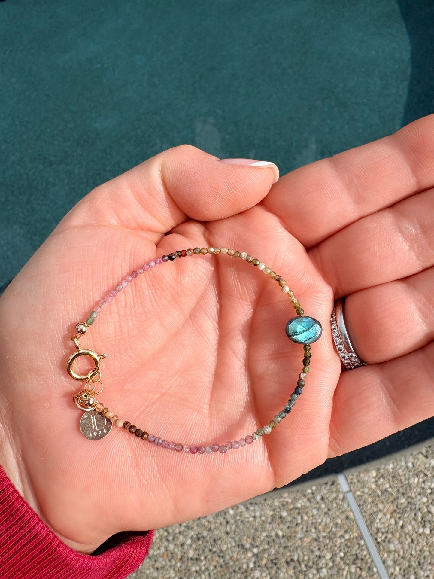Delicate Tourmaline & Labradorite Bracelet