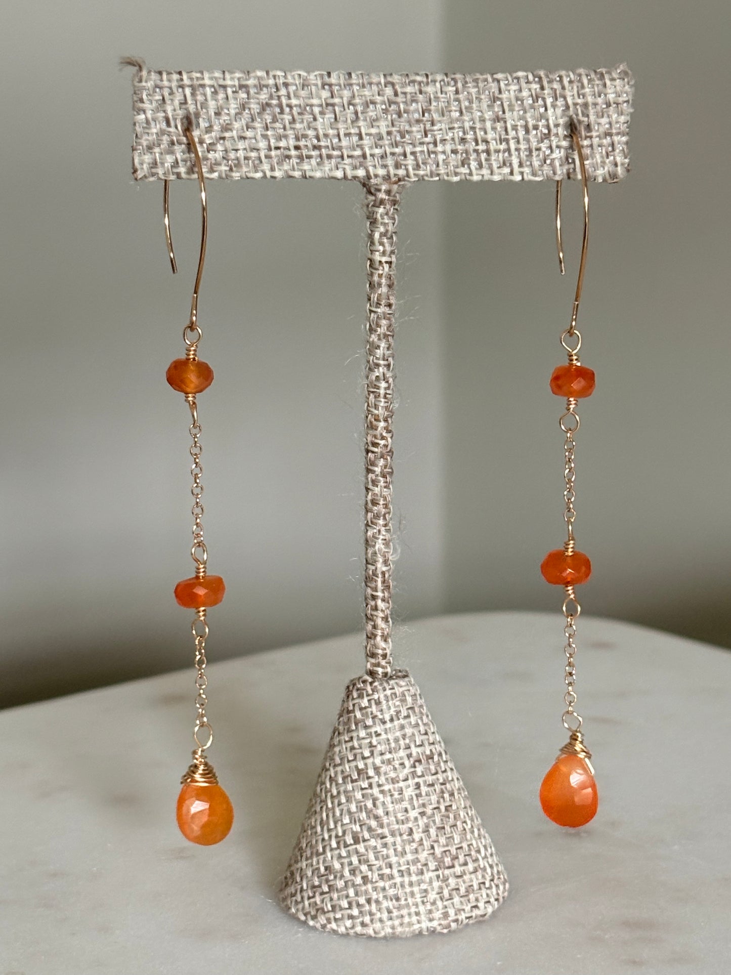 Juliet Carnelian Duster Earrings