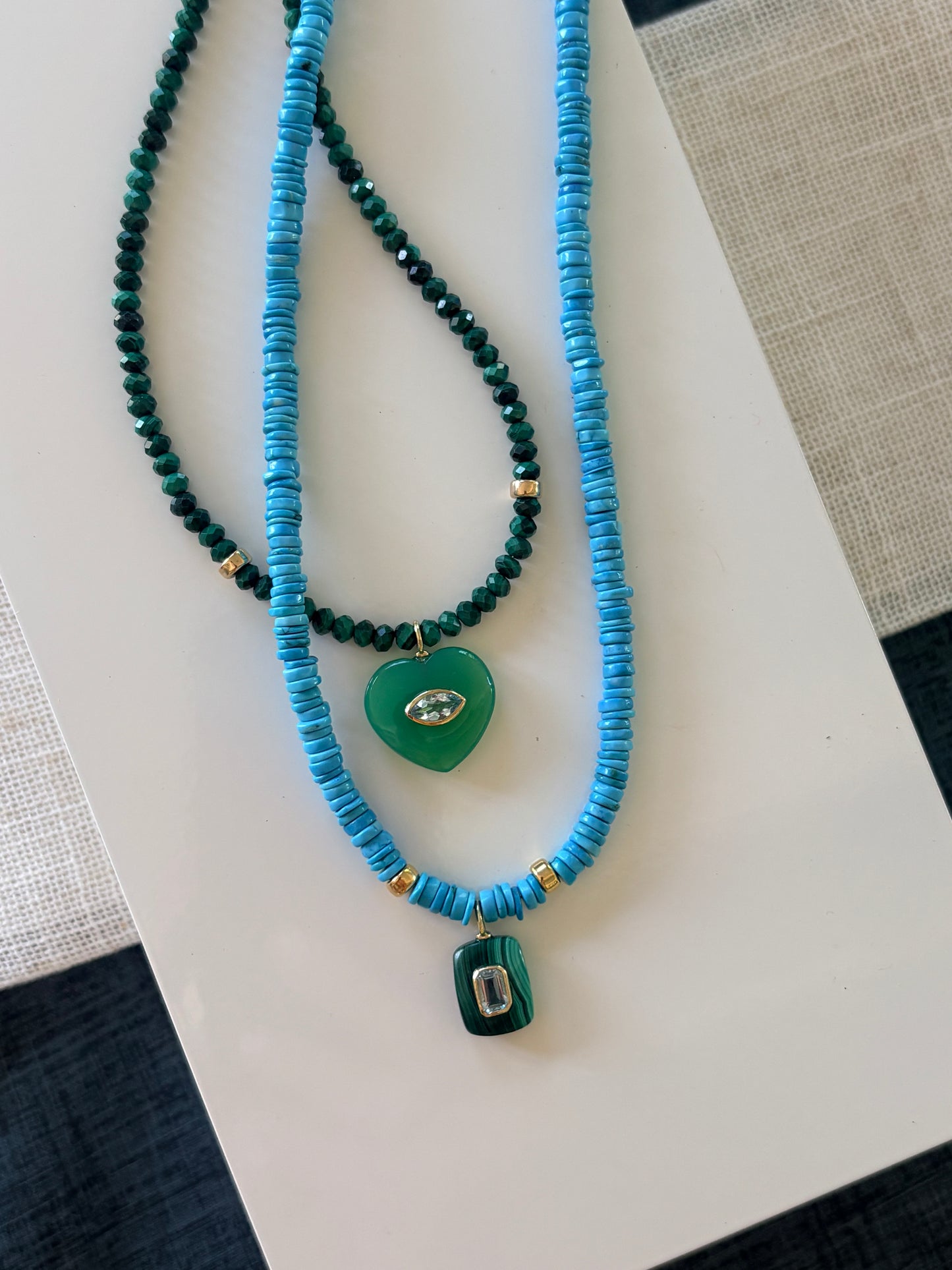 Malachite & Chrysoprase Necklace