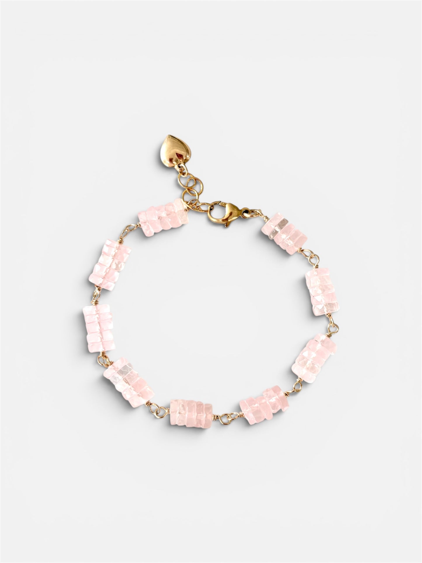 Celeste Rose Quartz Bracelet