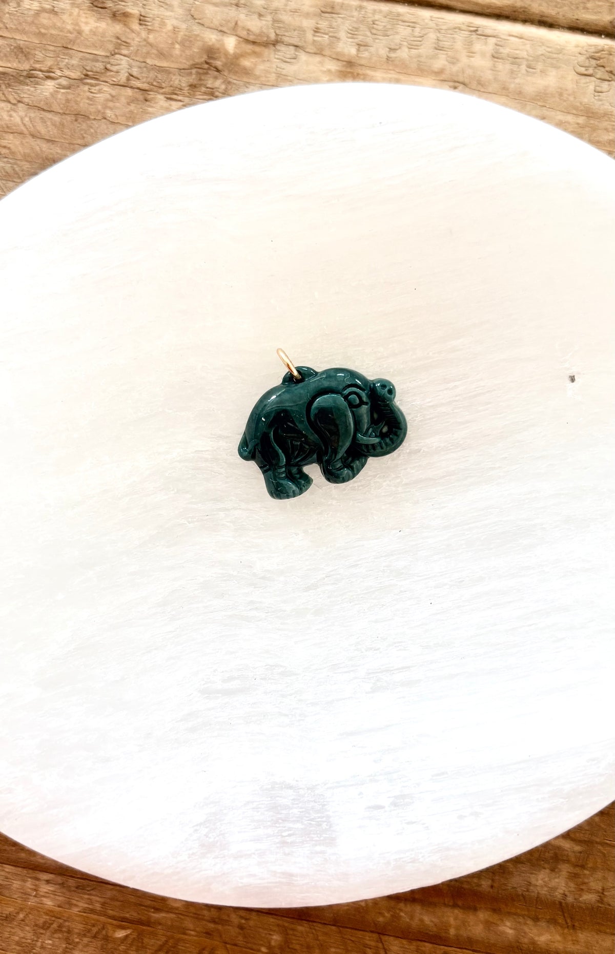 Jade Elephant Charm