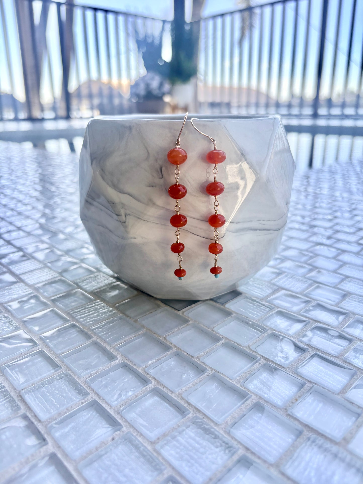 Monaco Carnelian Earrings