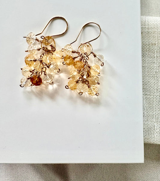 Celeste Shaded Citrine Earrings