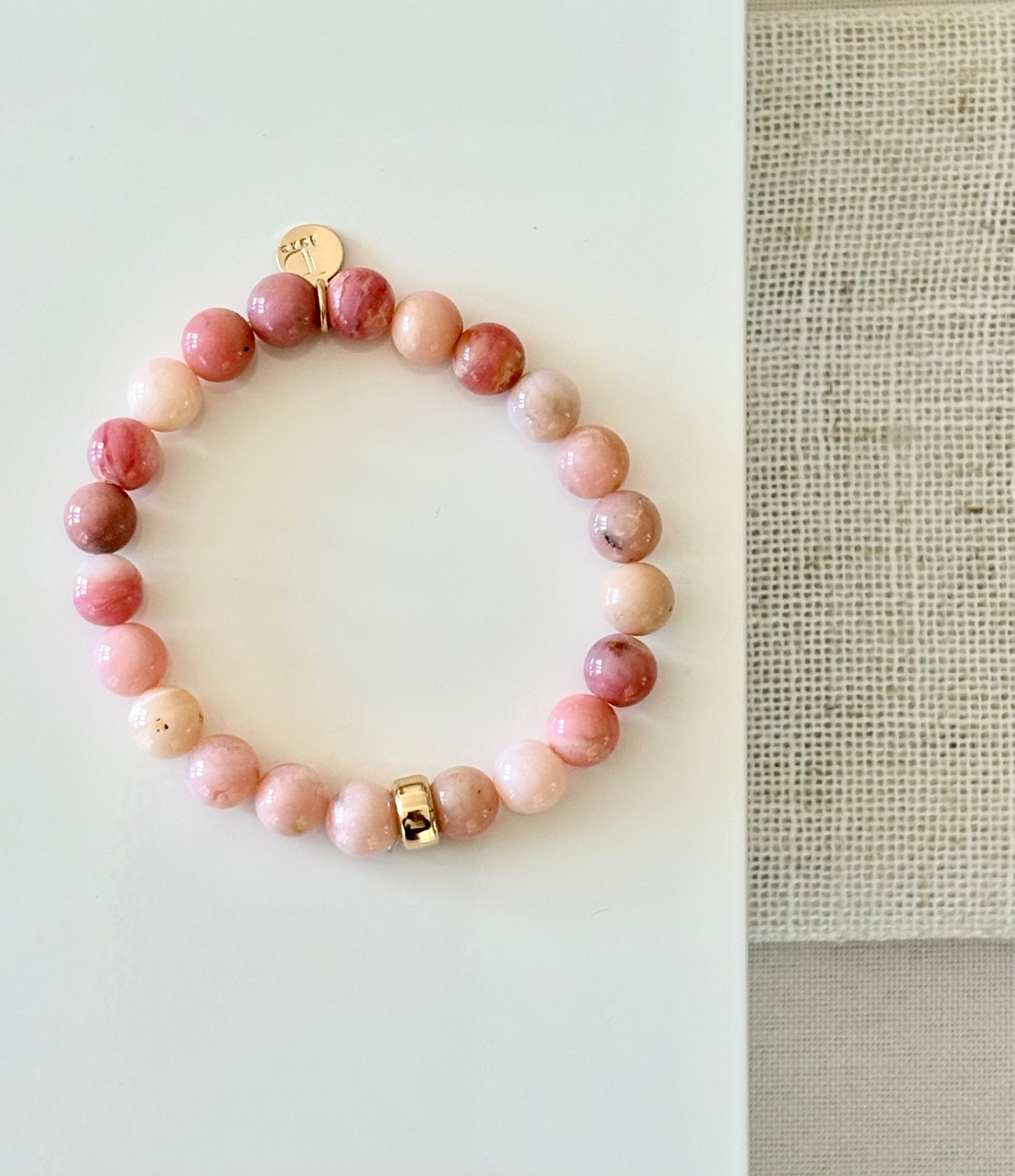Pink Opal Gemstone Bracelet