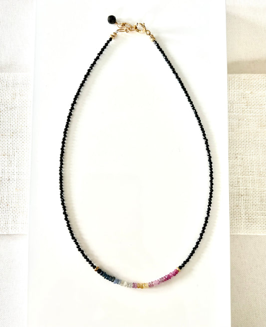 Spinel & Sapphire Necklace