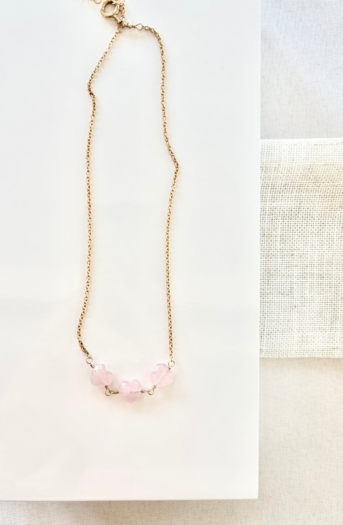 Bastille Rose Quartz Necklace