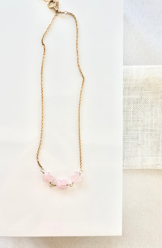 Bastille Rose Quartz Necklace