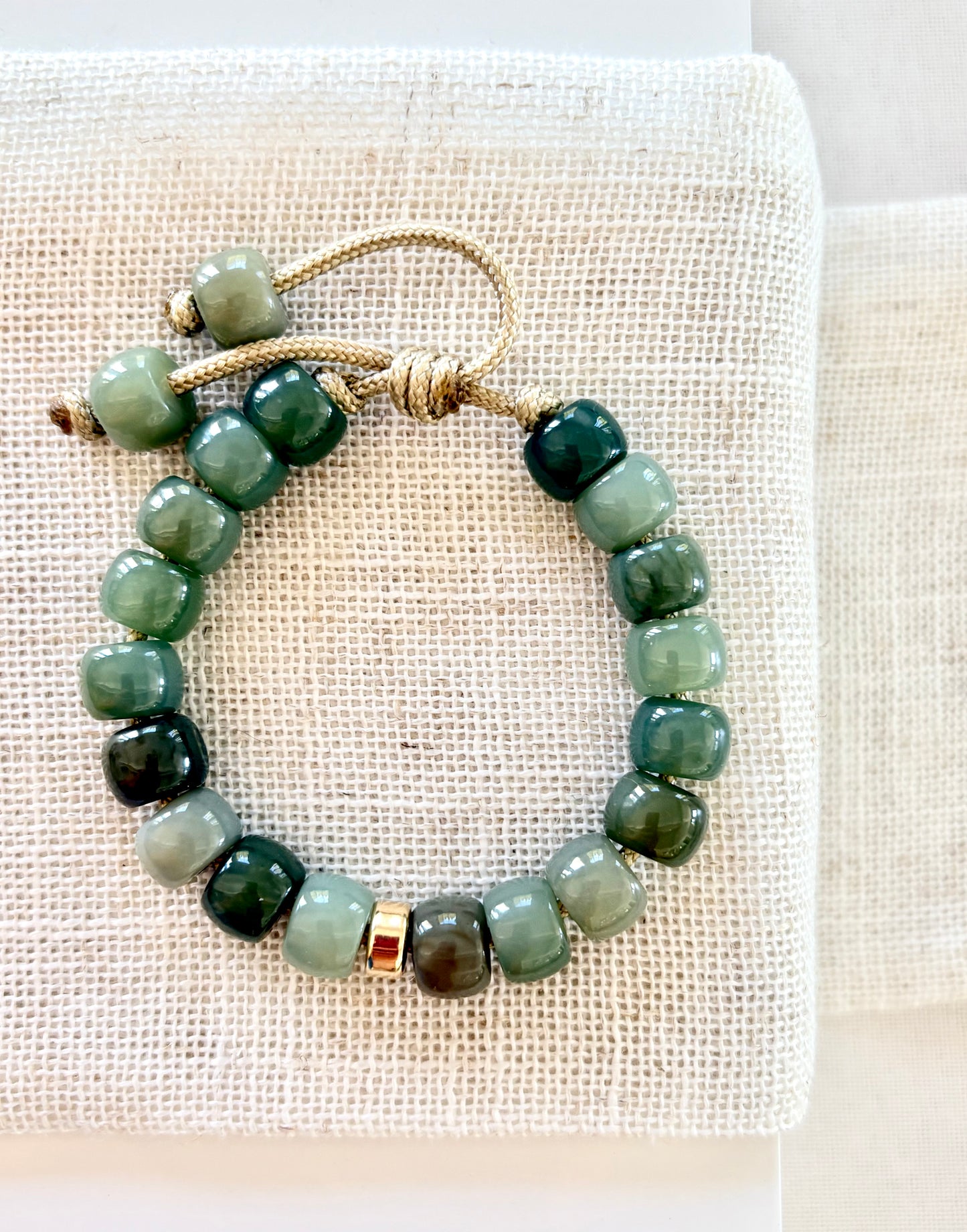 14kt Hetian Jade Bracelet